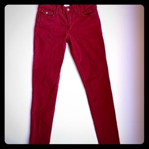 True Religion Serena Red Skinny Jeans